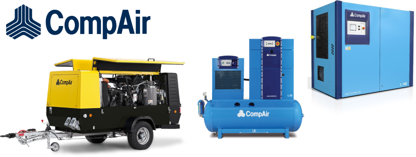 Máy nén CompAir tốc độ cố định hoặc tự điều chỉnh tốc độ