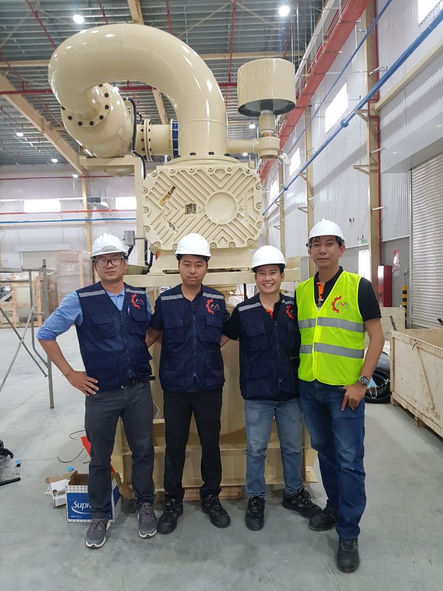 ava gardner denver blower installation project